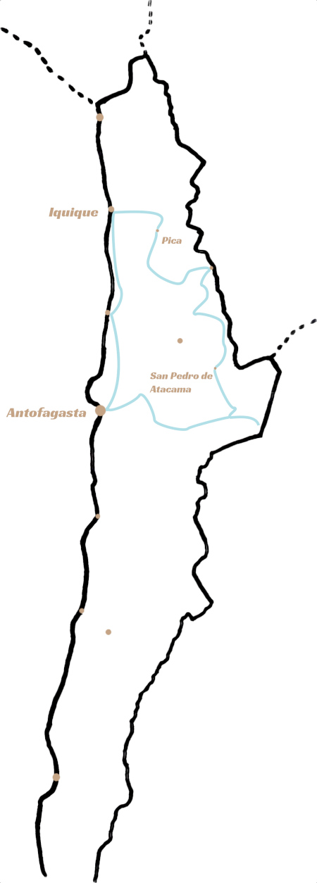 Map of tour, with town names Map of tour, with town names