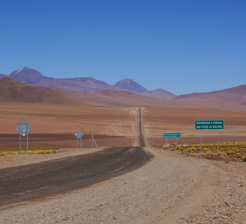 road across the desert