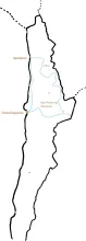 Map of tour, with town names