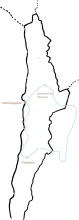 Map of tour, with town names